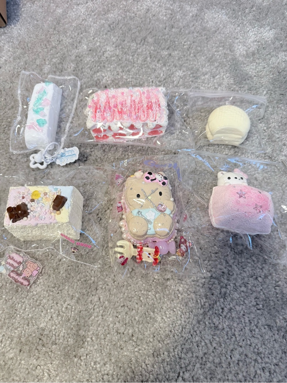 Pastel Taba Squishy Toy Pack Pink Cream Doro studio Nienie Boutique 6 pieces